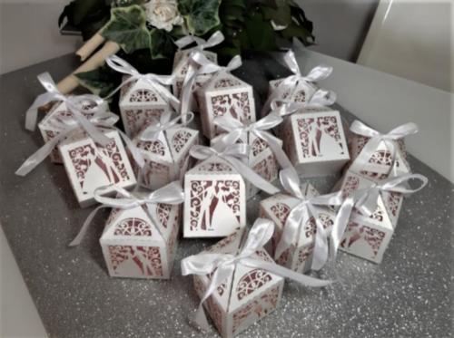 CONFETTATA MATRIMONIO PORTACONFETTI SCATOLINA 8
