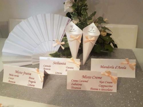 COORDINATO MATRIMONIO VENTAGLI CONI CONFETTATA 1