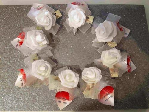 SEGNAPOSTO MATRIMONIO CONI ROSE 1
